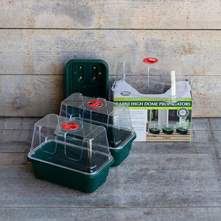 3 Mini High Dome Propagators - Garland Products