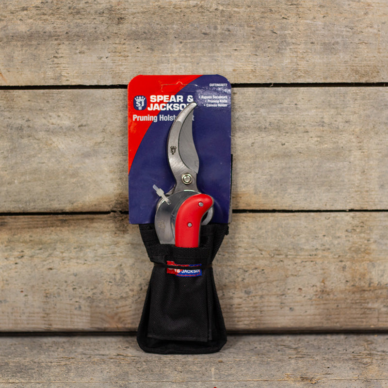 Vintage snoeischaar en snoeimes in holster - Spear & Jackson